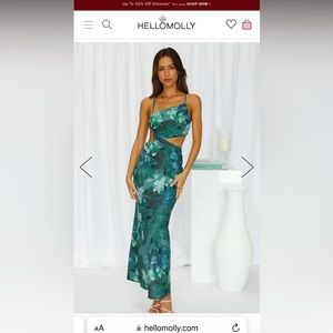 Hello Molly count it in midi dress tropical vacation dress